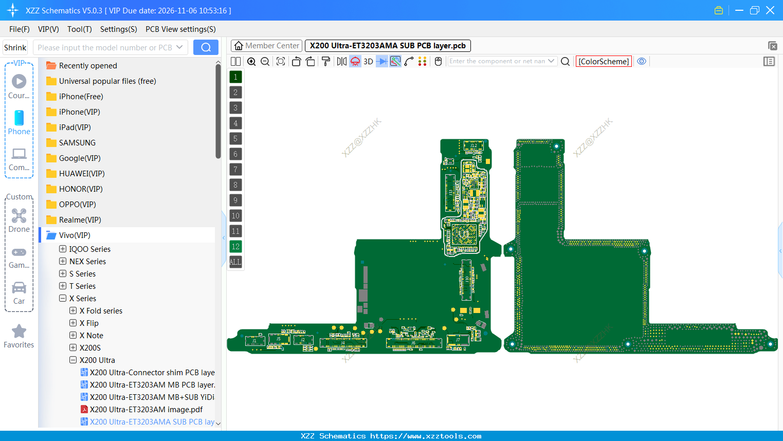 X200 Ultra-ET3203AMA SUB PCB Layer